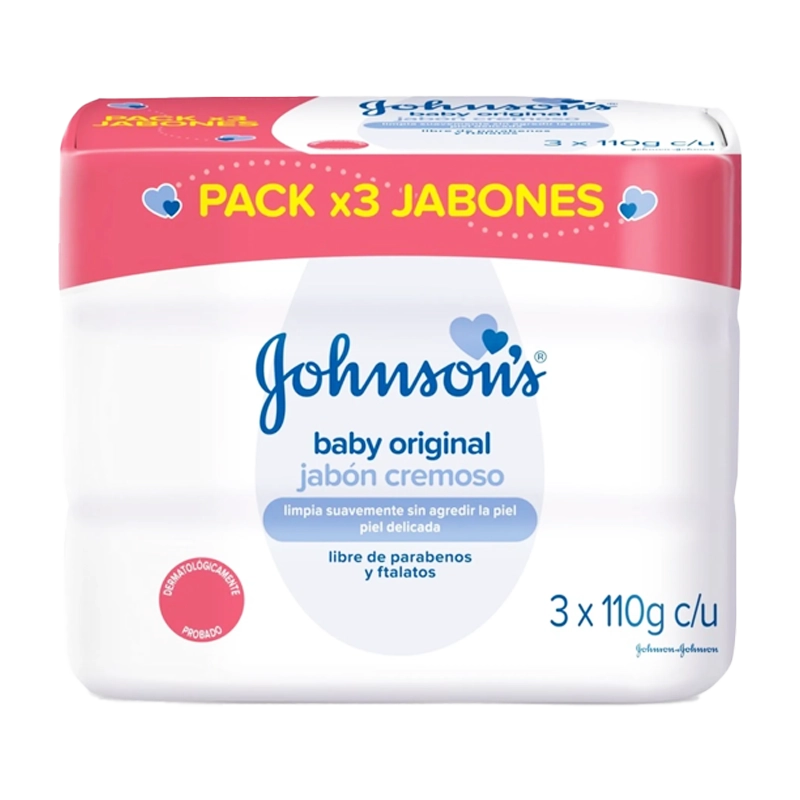 JABON BAÑO JHONSONS ORIGINAL X 3 X 110 GR